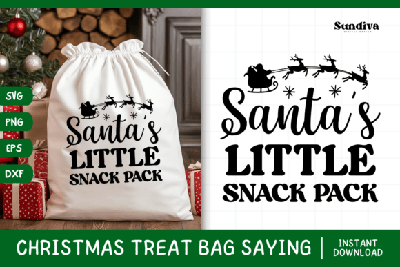 Christmas Treat Bag Quote SVG 6: A Festive Embroidery Design for Real Projects