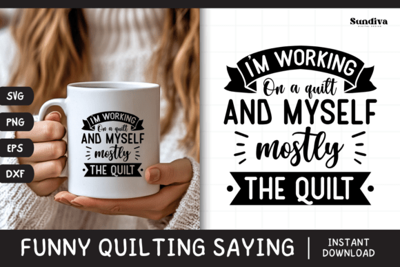 Funny Quilting Quote SVG 4: A Playful Embroidery Design for Real Projects
