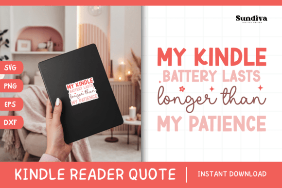 Kindle Lover - Reading Quote SVG 12 Review for Real Projects