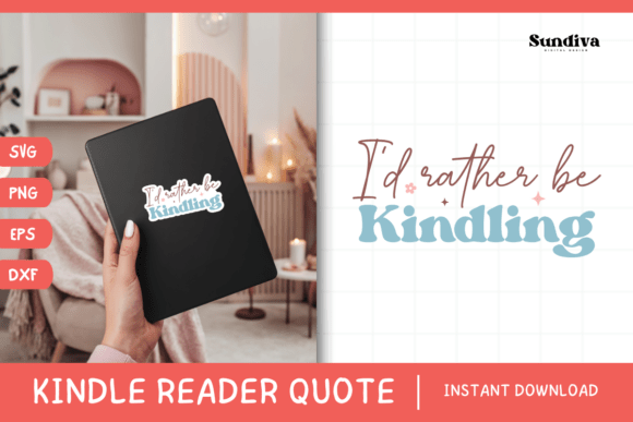 Kindle Lover - Reading Quote SVG 19 Review for Real Projects