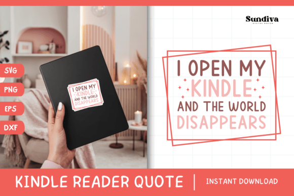 Kindle Lover - Reading Quote SVG 22 Review for Real Projects