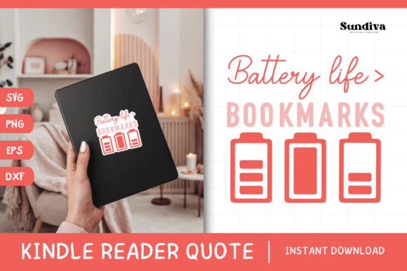 Kindle Lover - Reading Quote SVG 29 Review: A Design for the Bookworm in You