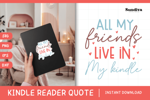 Kindle Lover - Reading Quote SVG 30 Review for Real Projects
