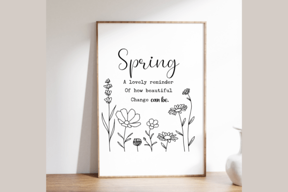 Spring Svg, Flower Svg, and Spring Quote Svg for Real Embroidery Projects