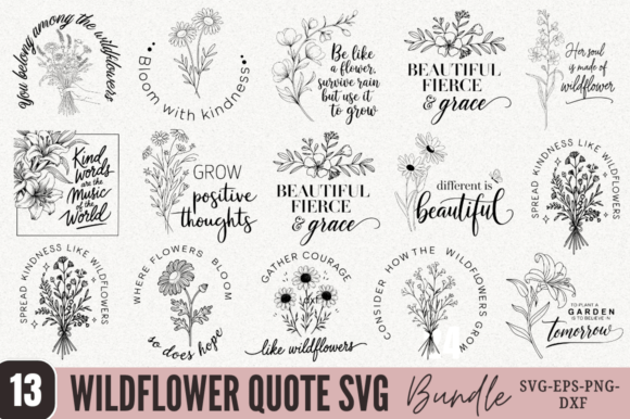 Wildflower Quote SVG Bundle Review for Real Embroidery Projects